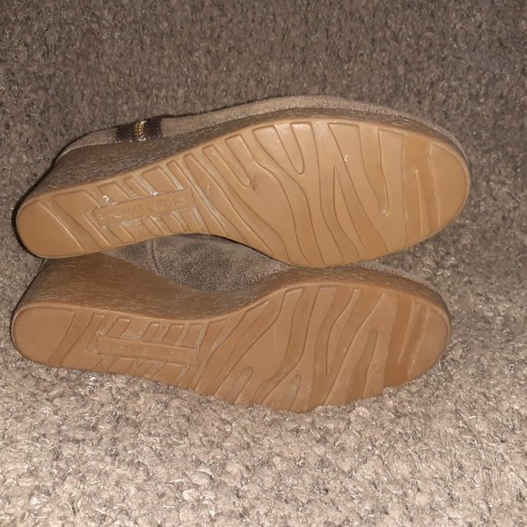 MICHAEL KORS-Lizzie Bootie-Distressed Brown Leather/Suede/Fur-Sz 8-Near Mint - Picture 9 of 9